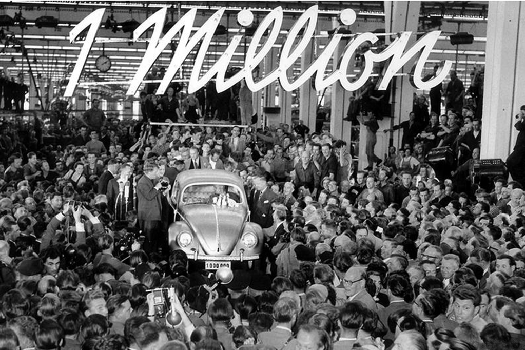 Volkswagen Escarabajo: la unidad un millón se produjo hace 65 años